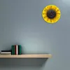 Beaufitul Frais Tournesol Moderne Horloge Murale Botanique Fleur Jaune Mur Art Naturel Décor À La Maison Helianthus Suspendus Montres 211110