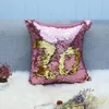 32 Colors Glitter Sequin Pillowcase Mermaid Cushion Cover Pillow Magical Throw Pillow Case Home Decorative Car Sofa Pillowcase