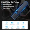 E-ACE 150PSI Car Tire Inflator LED Verlichting Band Opblaasbare Pomp Draagbare Luchtcompressor voor Auto's Wielen Fietsbanden Elektrisch