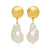 Classic Baroque Freshwater Earring High Quality Luxury Women Dangle Accessories Unique Natural Pearl Jewelry party wedding