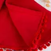 赤ん坊の女の子のマントの上着の赤い春秋の幼児フード付きケープジャンパーマントルコットン幼児子供カーディガンポンチョ服211023