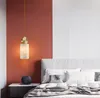 Chinese style marble chandelier lamp bedroom bedside Nordic single head creative net red copper light luxury restaurant bar