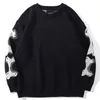 Men's Sweaters Women Sweater Y2K Knitting Pullover Punk Grunge Clotheswild Niche Ribs Loose Thin Lazy Letters Retro Harajuku Skeleton Graphi