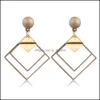 Dangle & Chandelier Earrings Jewelry Dangles Law Korean Declaration Drop For Women Fashion Vintage Geometric Long 2021 Kolczyki Womens Jewel