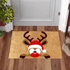 카펫 크리스마스 부엌 매트 크리스마스 침실 입구 도어 레이트 패턴 홈 바닥 장식 거실 카펫 욕실 미끄럼 깔개
