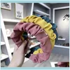 Gereedschap ProductenVintage Solid Fold Candy Color Bezel Haarbanden voor Dames Hoofdband Hoop Clips Meisjes Assinals Opaska do Wlosow1 Drop levering