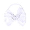 Łęki do włosów Elastyczne opaski dziecięce Dzieci Dzieci Satynowa Ribbon Bowknot Nylon Hairband Bobles Love Headwear Akcesoria HC170