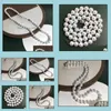 Beaded Neckor Pendants Jewelry 10-11mm White Natural Pearl Necklace 18Inch Bridal Choker Drop Delivery 2021 NRU5O