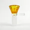 Glas Bongschalen Glasrutschen für Bongs Stücke rutsche 14mm männliche Gelenk Bunte Kräuterschale rauchen hausgemachte Glasschalen für Bongs Kopfbedeckte Rauchzubehör