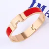 Enamel letter buckle bracelet men and women party wedding engagement couple gift jewelry punk style