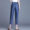 Jeans pour femmes femmes 2022 Denim grande taille bleu Vintage Harem pantalons longs amples décontracté cheville longueur pantalon été