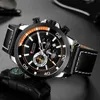 Reloj CURREN para hombre, relojes deportivos de cuarzo a la moda, cronógrafo para hombre, reloj de cuero resistente al agua, reloj de cuarzo para hombre, reloj Masculino 210517