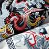 Estilo chinês phoenix bordado homens t-shirt verão manga curta casual harajuku tees tops