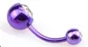 1 sztuk Gorący Kryształ Gem Dangle Ball Button Steel Chirurgiczny Stal Barbell Brzuch Pierścień Prętowy Body Piercing Biżuteria Brzuch Pierścienie
