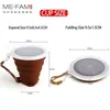 울트라 얇은 실리콘 접이식 컵 + Dstproof 커버 야외 커피 컵 어린이 사용 가능한 Copa 텔레스코픽 스포츠 워터 컵 210611