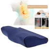 Oreiller orthopédique à mémoire pour les douleurs au cou Protection du cou Rebond lent Oreiller en mousse à mémoire Soins de santé Cervical Neck Pillow Cover 2111190o