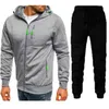 2021 erkek set eşofman casual fermuar ceketler erkek sıcak ceket hoodie ve pantolon 2 parça setleri jogging cihazı takım kazak hırka