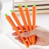 300 pcs/lot Creaive Carrot Roller Ballpoint Pen 0.5mm Orange Vegetable Shape Stationery Christmas Gift DH8578