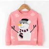 Neue Herbst Winter kinder Pullover Cartoon Weihnachten Rot Schneemann Kinder Pullover Warme Jungen Pullover Mädchen Herbst Kleidung Y1024