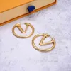 2021 Designer Earrings Fashion Style huggie Jewelry Design Stamp Stainless Steel Gold Plated Stud For Women Party Gifts hoop huggi8957316