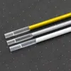 Gelpennor 6 stycken pentel 0,8 mm metallisk bläckpenna K108 Silverguld vit högglans