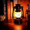 Night Lights Thrisdar Iron Vintage Kerosene Lantern Table Light Creative Bar Cafe Restuarant Pub Gazebo Bedroom Flame Effect Oil Lamp