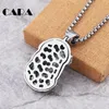 Pendant Necklaces 2021 Arrival BIG Rhinestones Jesus Head Necklace 316 Stainless Steel Christian Amulet With CAGF0477