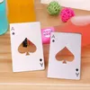 Stainless Steel Bottle Opener,Bar Cooking Poker Playing Card of Spades Tools,Mini Wallet Credit Cards Openers SN3859