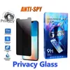 Anti Spy Privacy Screen Protector Glas för iPhone 11 12 Pro Max XR XS 7 6s 8 plus tempererade glasögon med detaljhandel