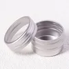 10g Vide En Aluminium Cosmétique Bouteille boîtes d'emballage Étain avec fenêtre Pot Rond Peut Ongles Décoration Artisanat Pot Conteneur rose argent or