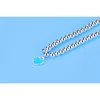 S925 Sterling Silber Runde Perlen Charm Armband Perlen Kette Emaille Liebe Herz Anhänger Frauen Sozialen Schmuck