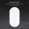 15W 20W Modern LED Wall Lamps Moistureproof front Porch Ceiling Light Surface mounted Oval for Outdoor Garden Bathroom lighting Black White Shell