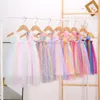 Girls Tulle Suspender Skirts Tutu Summer Princess Dresses Kids Designer Clothes Ins Ball Gown A-line Dress Dance Party Elegant Dress HHC6142