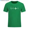 Avião Camiseta Tanque de Aviação dos homens Cardiogram entusiastas Tops Camisetas T-shirt dos homens retro dos homens retro dos homens