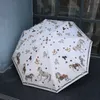 Mały Mini UV Składany Słońce Parasol Deszcz Kobiety Jasne Plaża Outdoor Wiatroodporna Parasole Panie Prezent Pomysły UPF50 +