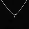 Collier en argent Sterling 925 authentique, chaîne de 50cm, 70cm, 90cm, adapté aux bijoux européens, couleur or Rose, 210323196Y