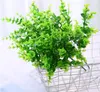 Confezione da 24 pezzi di verde artificiale piante da esterno arbusti di bosso in plastica steli per casa fattoria giardino ufficio matrimonio 542 V2