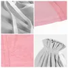 10pcs/lot Large Size Pink/Silver Gray Drawable Big Velvet Christmas Party Gift Packaging Drawstring Makeup Bags