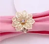 Anillos de servilleta con flor hueca para banquete de boda, cena, fiesta, cumpleaños, reuniones familiares, decoración de mesa SN5288