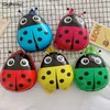 Rucksäcke Kids Kids Ladybug farbenfrohe Mode Kinder Kindergartenschule Kawaii süße Frauen Rückenpack Jungen Mädchen Cartoon Ulzzang3215347