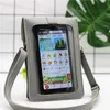 Leather Cell Phone Bag Touch screen Shoulder Pocket Wallet Pouch Case Neck Strap with back Hyaline membrane