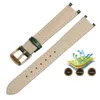 Peiyi Color Leather Watchband 14 * 8mm Damska Nadgarstek Wklęsły interfejs Wklęsły Nadaje się do Akcesoriów Watch SEE-4523 PGR7A 3051