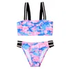 Marmaid Kids Girl Bikini Set per costume da bagno grande con fodera Costumi da bagno per bambini in due pezzi Abbigliamento da spiaggia estivo da donna