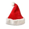 4 Stück Jahre Partyhüte, rote und weiße Kappe mit Ball, Weihnachtsmütze für Weihnachtsmann-Kostüm, Weihnachtsdekoration