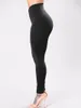 Kvinnor Leggings Fashion High Waist Elastic Fitness Workout Long Skinny Trousers Casual Sports Slim Fit Solid Pläterad Kläder 210522