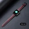 Vintage Skórzany Pasek Dla Apple Watch Series 6 5 4 SE Zespoły Luksusowe Opaski Iwatch 44mm 42mm 40mm 38mm Pas Watchband Smart Akcesoria