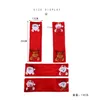 Party Supplies 4 Pcs Christmas decoration Fridge Door Handle Covers Set Oven Microwave Dishwasher kitchen tools