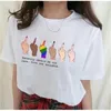VIP HJN L'umanità dovrebbe essere la nostra religione d'amore razza contro la maglietta con stampa a digiuno medio LGBT STHITTURA LGBT 210317