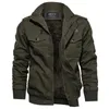 ZOGAA Vinter Fashion Fur Lined Warm Outdoor Pilot Militär Bomber Jacka Coats Army Jackets 210811