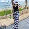 fall fashion high quality 2021 women's pants loose and comfortable wide legs back printing spiral simple outdoor leisure simples breathable